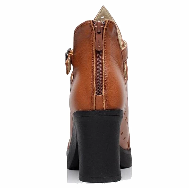 YAERNI High Quality Genuine Leather Sandals Women Summer Fashion Ankle Boots Women Boots Soft Casual high heel Women Shoes E326
YAERNI High Quality Genuine Leather Sandals Women Summer Fashion Ankle Boots Women Boots Soft Casual high heel Women Shoes E326