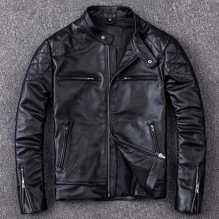 2023 new spring autumn fall fashion men's genuine cow leather coat male motorcycle biker jacket slim fit black plus size xxxxl
2023 new spring autumn fall fashion men's genuine cow leather coat male motorcycle biker jacket slim fit black plus size xxxxl