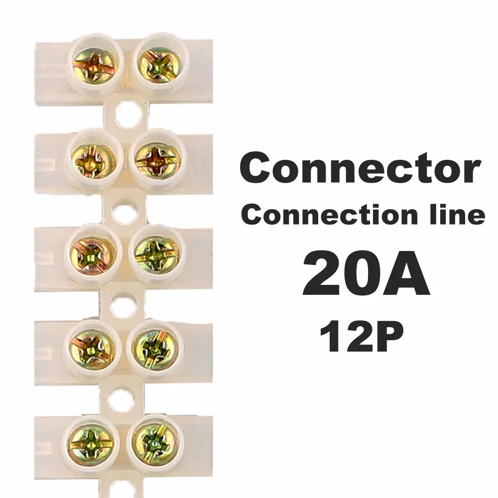 Connection Row Terminal Wire Connector Pick Up Line 10A 20A 30A 12 Position Cut Use Splice
Connection Row Terminal Wire Connector Pick Up Line 10A 20A 30A 12 Position Cut Use Splice