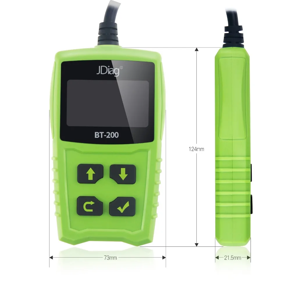 JDIAG FasCheck BT-200 BT200 Auto Battery Tester 12V LCD Display universal car battery life detected tools
JDIAG FasCheck BT-200 BT200 Auto Battery Tester 12V LCD Display universal car battery life detected tools
