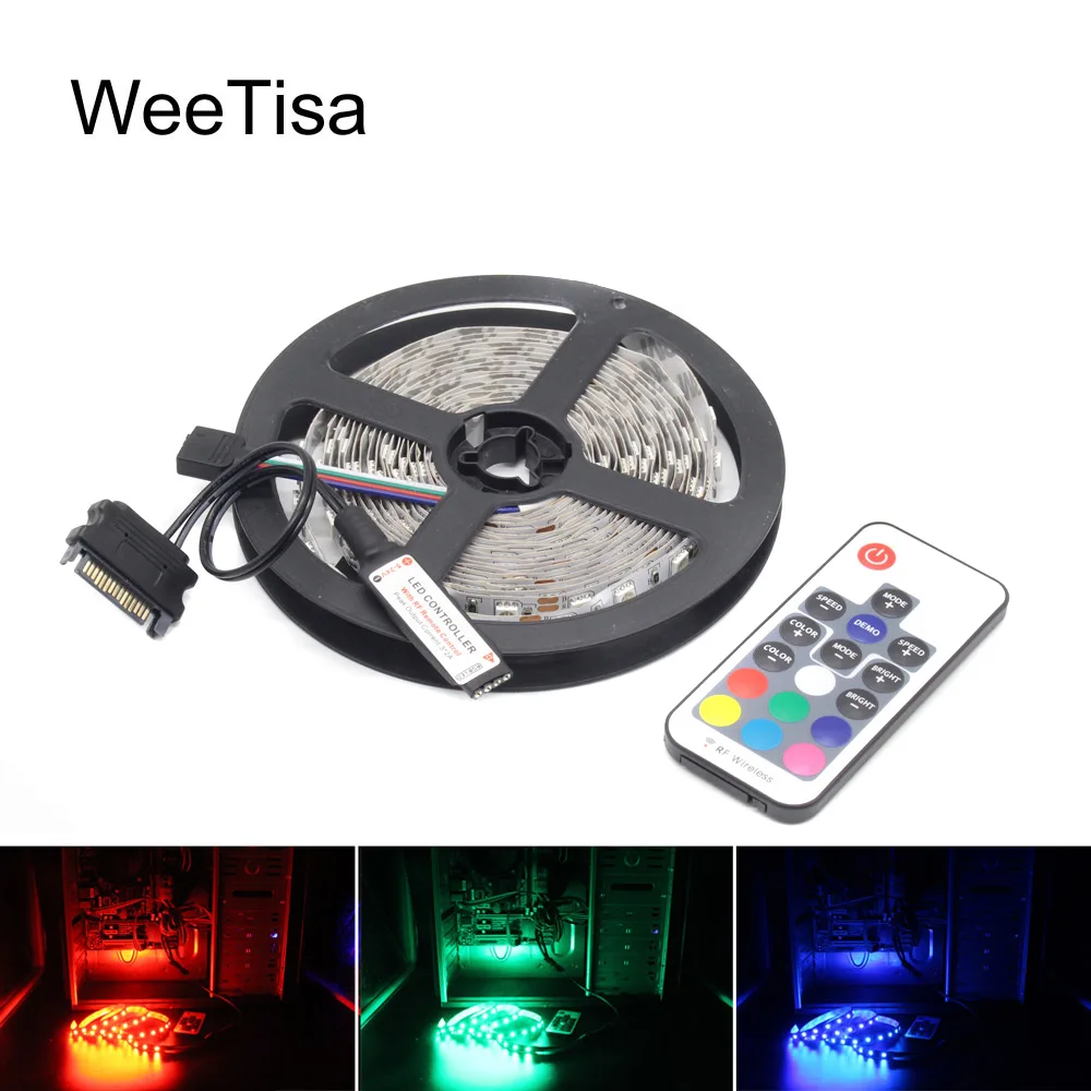 LED Strip RGB PC Case Light DC 12V SMD 5050 Large 4PIN SATA Interface Computer Case LED Strips Stripe Type Ribbon for PC Housing
LED Strip RGB PC Case Light DC 12V SMD 5050 Large 4PIN SATA Interface Computer Case LED Strips Stripe Type Ribbon for PC Housing