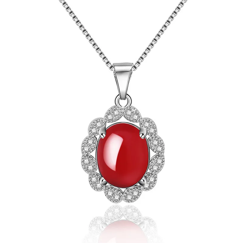 Natural Carnelian Pendant Necklace for Women Elliptical Chalcedony Fashion Jewelry Short Collar Pendant
Natural Carnelian Pendant Necklace for Women Elliptical Chalcedony Fashion Jewelry Short Collar Pendant