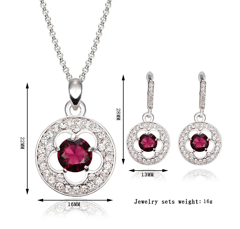 iMucci Luxury Crystal Bridal Accessories Jewelry Set Wedding Women Necklace/Earring Stud Fashion Bijoux Female Wholesale | Украшения и