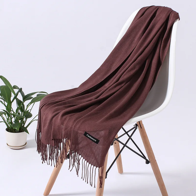 Fashion Brand Women scarf For Men Solid Winter Cashmere Shawls Wraps Ladies Pashmina Bandana Foulard Femme Scarves Hijab Scarf
Fashion Brand Women scarf For Men Solid Winter Cashmere Shawls Wraps Ladies Pashmina Bandana Foulard Femme Scarves Hijab Scarf