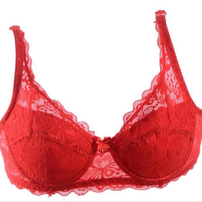 Brand Women 3/4 Cup Sexy Bra Floral Lace Embroidery Underwear Ladies Plus size Push Up Padded Breathable Bra Black Red Bh
Brand Women 3/4 Cup Sexy Bra Floral Lace Embroidery Underwear Ladies Plus size Push Up Padded Breathable Bra Black Red Bh