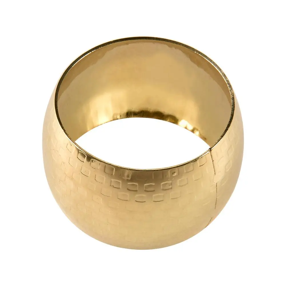 5 шт. салфеток с декоративной металлической пряжкой и золотые кольца для круг