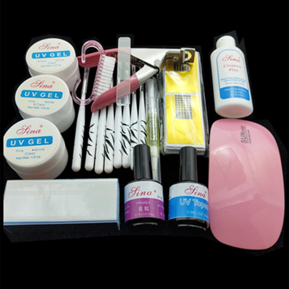 Nail Gel Polish Manicure Set 6W Dryer UV Gel Starter Kit Nail Art Manicure Tools Nail Sets Kits DIY Nail Art Brush With Topcoat
Nail Gel Polish Manicure Set 6W Dryer UV Gel Starter Kit Nail Art Manicure Tools Nail Sets Kits DIY Nail Art Brush With Topcoat