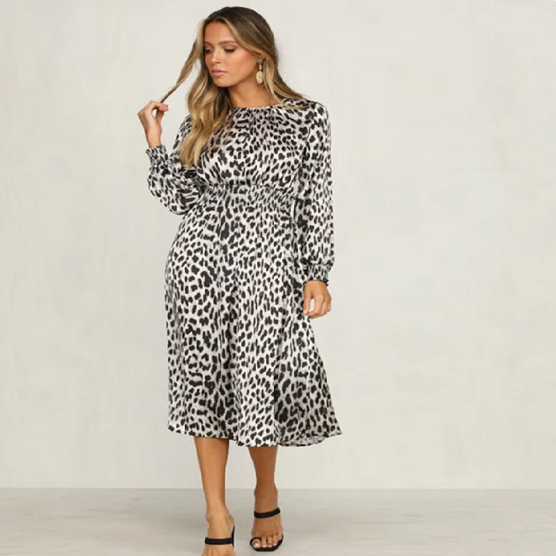 New Spring Autumn Style Women Dresses Plus Size Fashion O-Neck Print Leopard Slim Long Sleeve Dress For Women Larger One-Piece
New Spring Autumn Style Women Dresses Plus Size Fashion O-Neck Print Leopard Slim Long Sleeve Dress For Women Larger One-Piece