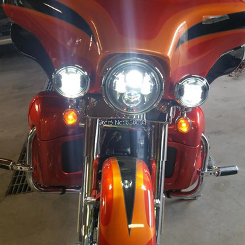 7 Inch Led Projector Headlight Hi/Low Beam + 7"Headlight Mounting Bracket Ring&4.5"Passing Auxiliary Fog Lights for Road King
7 Inch Led Projector Headlight Hi/Low Beam + 7"Headlight Mounting Bracket Ring&4.5"Passing Auxiliary Fog Lights for Road King