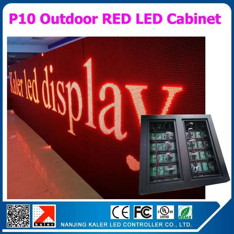 TEEHO 0 96x0 96 м p10 Красный наружный светодиодный дисплей шкаф 100% водонепроницаемый