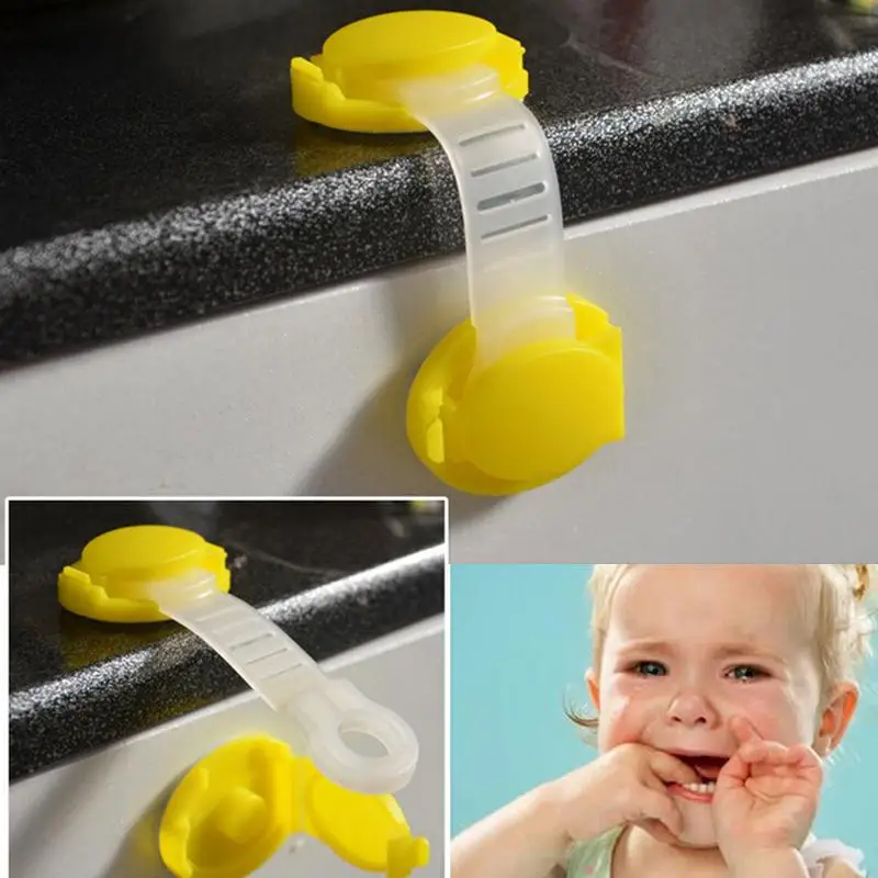 1Pcs Drawer Door Cabinet Cupboard Toilet Safety Locks Baby Kids Care Plastic Straps Infant Protection | Обустройство дома