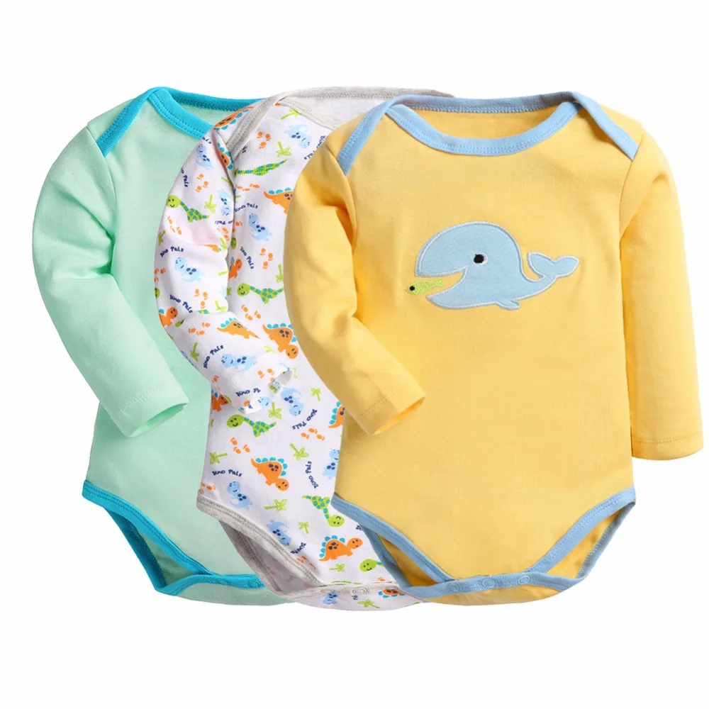 Baby Bodysuit 3 pieces/Lot Infant Baby Girl's Costume Newborn Boys Jumpsuit Cute Cotton Long Sleeve Babies Body Clothes Overalls
Baby Bodysuit 3 pieces/Lot Infant Baby Girl's Costume Newborn Boys Jumpsuit Cute Cotton Long Sleeve Babies Body Clothes Overalls