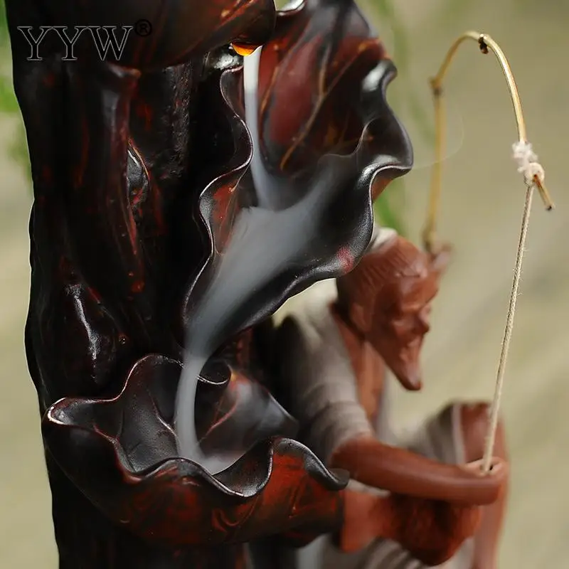 Ceramic Backflow Oud Incense Burner Home Decor Aroma Censer With 10pcs Free Incense Cones Smoke Waterfall Incense Holder Crafts
Ceramic Backflow Oud Incense Burner Home Decor Aroma Censer With 10pcs Free Incense Cones Smoke Waterfall Incense Holder Crafts