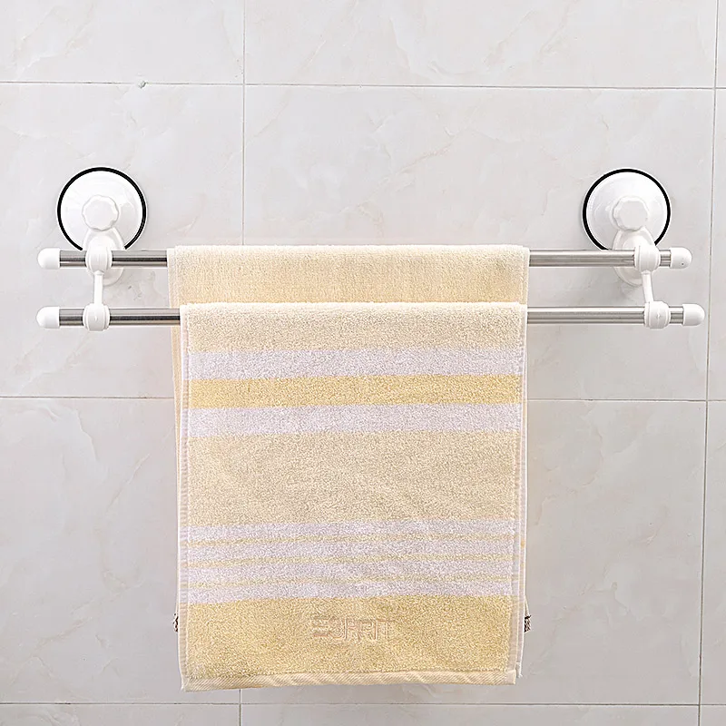 Shuangqing Stainless Steel Suction Cup Towel Rack Bathroom Organizer Double Towel Bar
Shuangqing Stainless Steel Suction Cup Towel Rack Bathroom Organizer Double Towel Bar