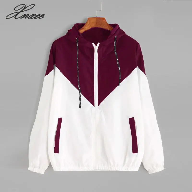 Xnxee 2020 Europe and the United States summer new women's color matching elastic band waist hooded jacket S-4XL
Xnxee 2020 Europe and the United States summer new women's color matching elastic band waist hooded jacket S-4XL