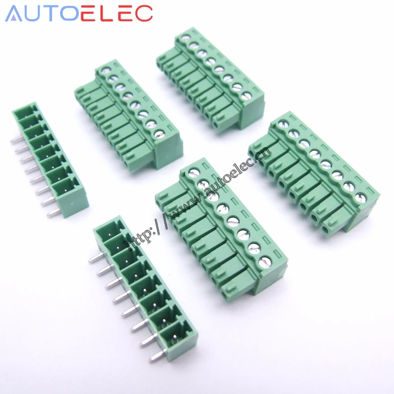 100pcs/ a lot 8P PCB terminal blocks Plug component Pitch 3.81mm male and female right-angle pin electrical terminal blocks
100pcs/ a lot 8P PCB terminal blocks Plug component Pitch 3.81mm male and female right-angle pin electrical terminal blocks