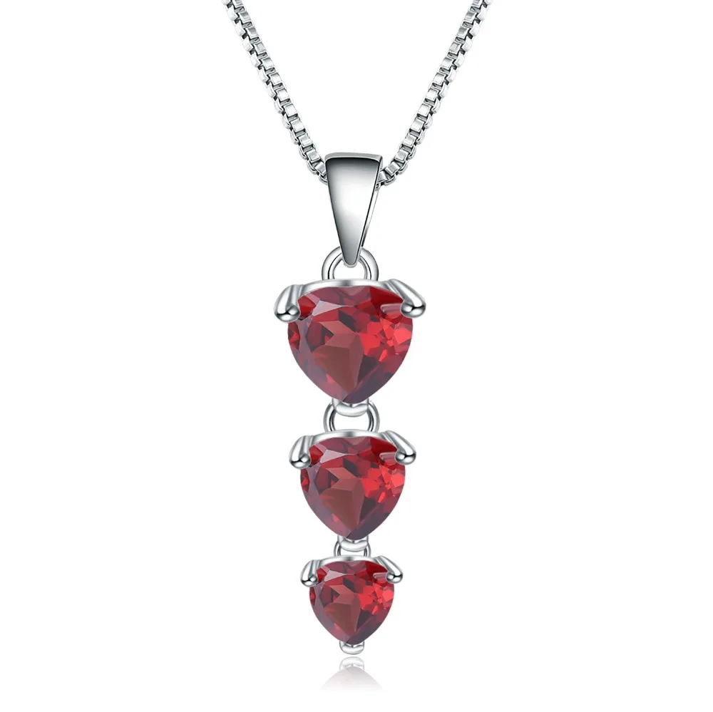 GEM'S BALLET 2.87Ct Natural Red Garnet Gemstone Jewelry 925 Sterling Silver Love Heart Pendant Necklace for Women Fine Jewelry
GEM'S BALLET 2.87Ct Natural Red Garnet Gemstone Jewelry 925 Sterling Silver Love Heart Pendant Necklace for Women Fine Jewelry