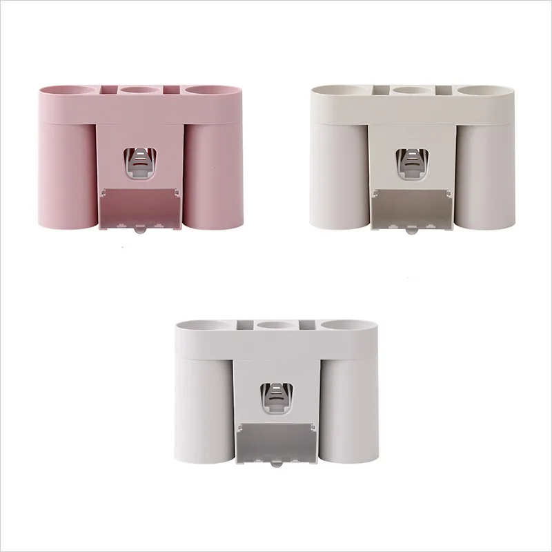 Creative multi-functional toothbrush holder wall-mounted automatic toothpaste dispenser with 2 cups Bathroom accessories
Creative multi-functional toothbrush holder wall-mounted automatic toothpaste dispenser with 2 cups Bathroom accessories
