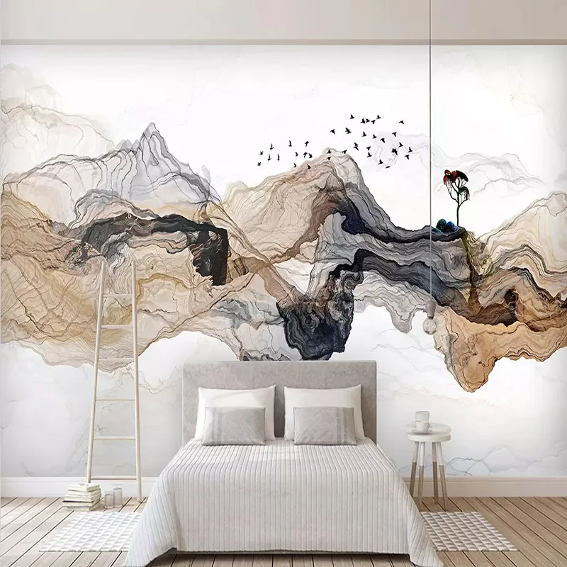 Photo Wallpaper New Chinese Style Abstract Ink Landscape Murals Living Room Bedroom Background Wall Home Decor Papel De Parede
Photo Wallpaper New Chinese Style Abstract Ink Landscape Murals Living Room Bedroom Background Wall Home Decor Papel De Parede