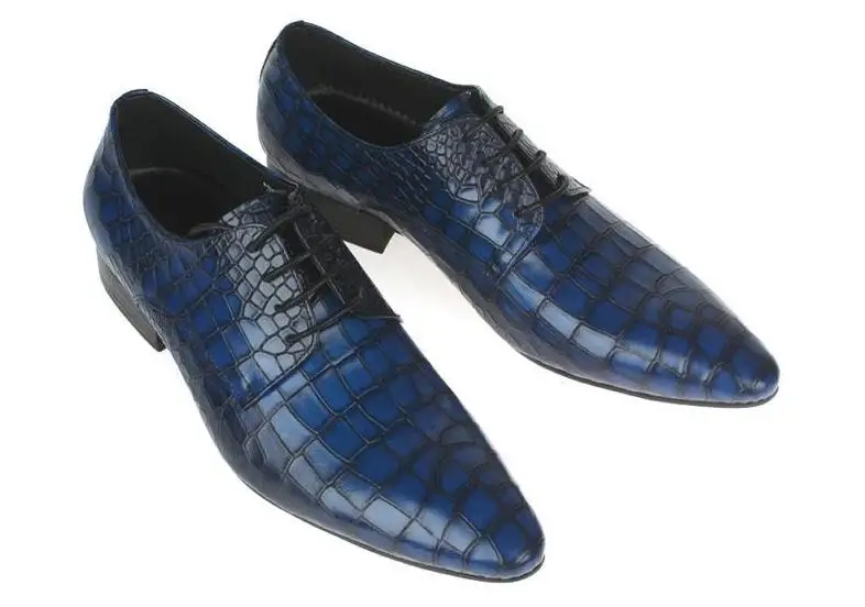 New Men's Embossed Genuine Leather Dress shoes Men derby pointed toe Lace Up Wedding Stone Pattern Height Increasing Shoes
New Men's Embossed Genuine Leather Dress shoes Men derby pointed toe Lace Up Wedding Stone Pattern Height Increasing Shoes
