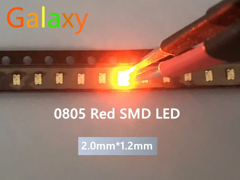 Светодиодный красный диод s SMD 0805 4000 шт. светодиодный Диод 2 0*1 2*0 8 мм светильник 620