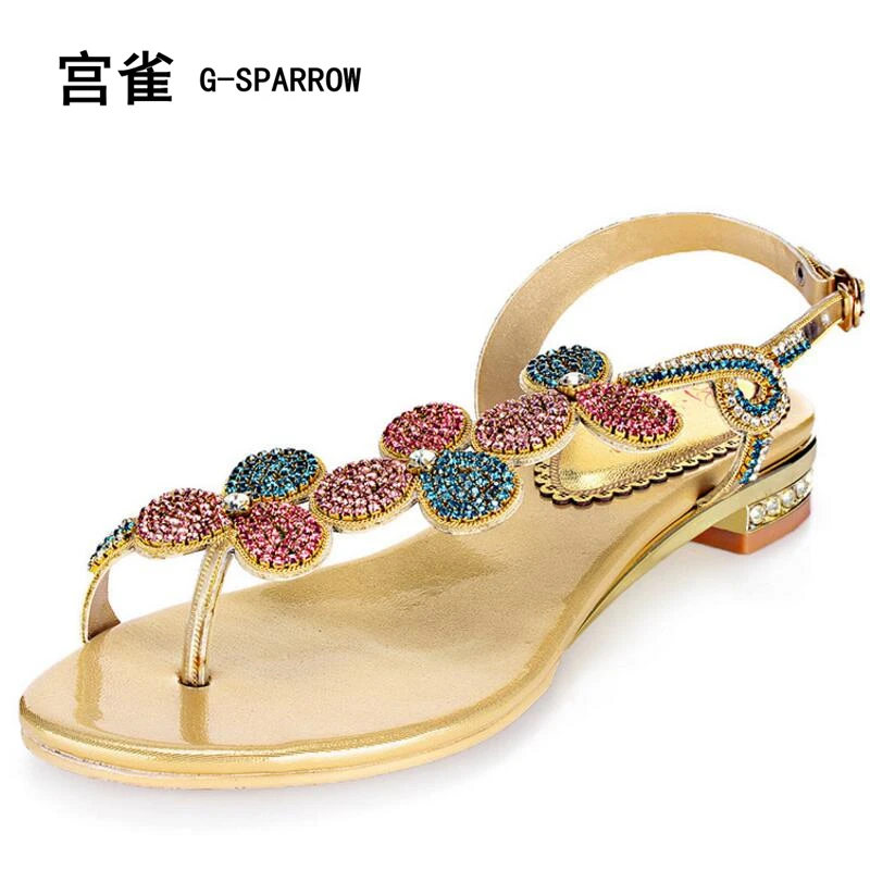 Free shipping female sweet crystal flower 2.5cm sandal flats, women's big size colorful diamond buckle flip sandal EUR 33-44
Free shipping female sweet crystal flower 2.5cm sandal flats, women's big size colorful diamond buckle flip sandal EUR 33-44