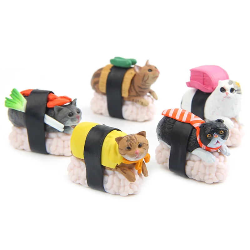 Kawaii Sushi Cat Miniature Figurine Bonsai Decoration mini fairy garden animal statue resin craft Home Car Ornament gift
Kawaii Sushi Cat Miniature Figurine Bonsai Decoration mini fairy garden animal statue resin craft Home Car Ornament gift