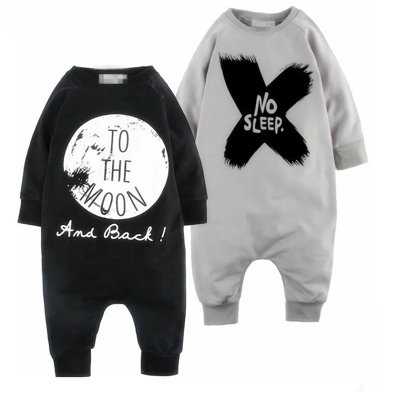 2018 Autumn Long Baby Romper 100% Cotton Infant Jumpsuit No Sleep Moon Babies Overall Bebe Roupas Grey Black Newborn Clothes Top
2018 Autumn Long Baby Romper 100% Cotton Infant Jumpsuit No Sleep Moon Babies Overall Bebe Roupas Grey Black Newborn Clothes Top