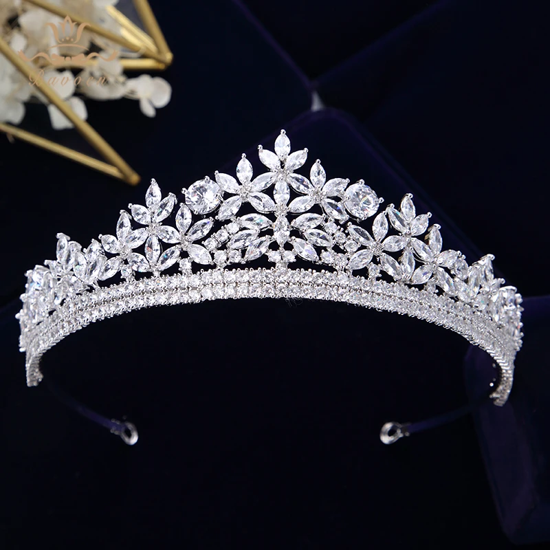 Bavoen Top Quality Royal Sparkling Zircon Brides Tiaras Crown Crystal Bridal Hairbands Headpiece Wedding Hair Accessories
Bavoen Top Quality Royal Sparkling Zircon Brides Tiaras Crown Crystal Bridal Hairbands Headpiece Wedding Hair Accessories