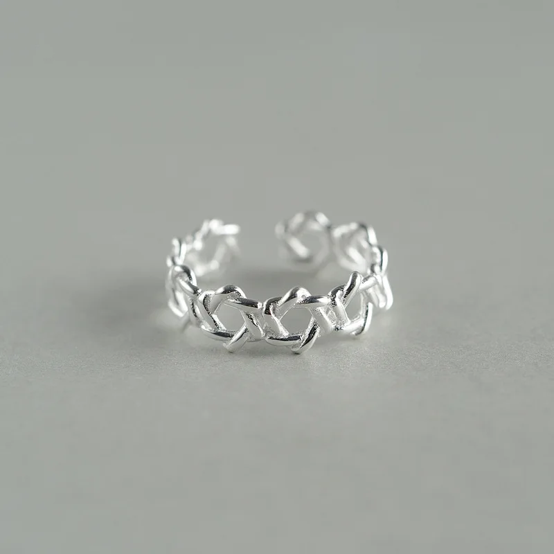 925 sterling svRING fashion magical hexagram ring fresh style jewelry for women's fashion gifts
925 sterling svRING fashion magical hexagram ring fresh style jewelry for women's fashion gifts