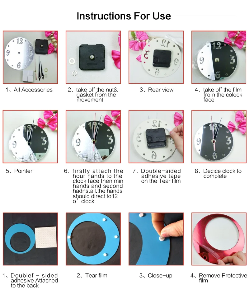 Горячая распродажа Акция Новые настоящие винтажные часы настенные кварцевые в 3d