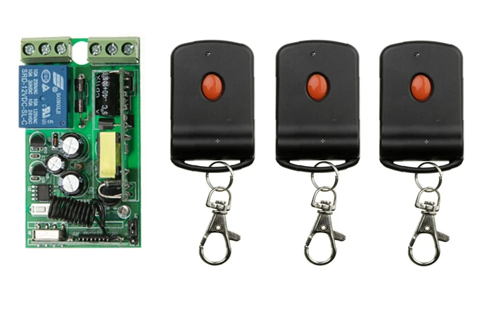 85v 110v 220v Wide voltage AC 1 ch RF wireless remote control switch 1* receiver+3* transmitter
85v 110v 220v Wide voltage AC 1 ch RF wireless remote control switch 1* receiver+3* transmitter