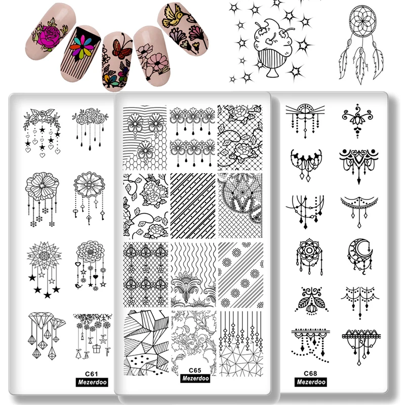 Beauty Nail Art Stamping Plate Tassel Flower Lace Animal Mixed Manicure Nails Print Image Plate Metal Stamp Painting Templates
Beauty Nail Art Stamping Plate Tassel Flower Lace Animal Mixed Manicure Nails Print Image Plate Metal Stamp Painting Templates