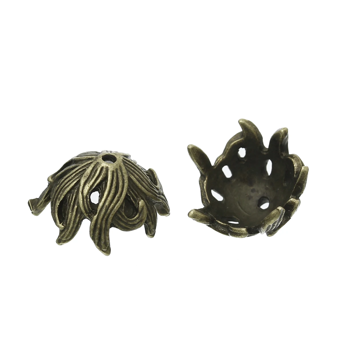 Zinc metal alloy Beads Caps Flower Antique Bronze (Fits 16mm Beads) 17mm( 5/8") x 15mm( 5/8"), 5 PCs new
Zinc metal alloy Beads Caps Flower Antique Bronze (Fits 16mm Beads) 17mm( 5/8") x 15mm( 5/8"), 5 PCs new