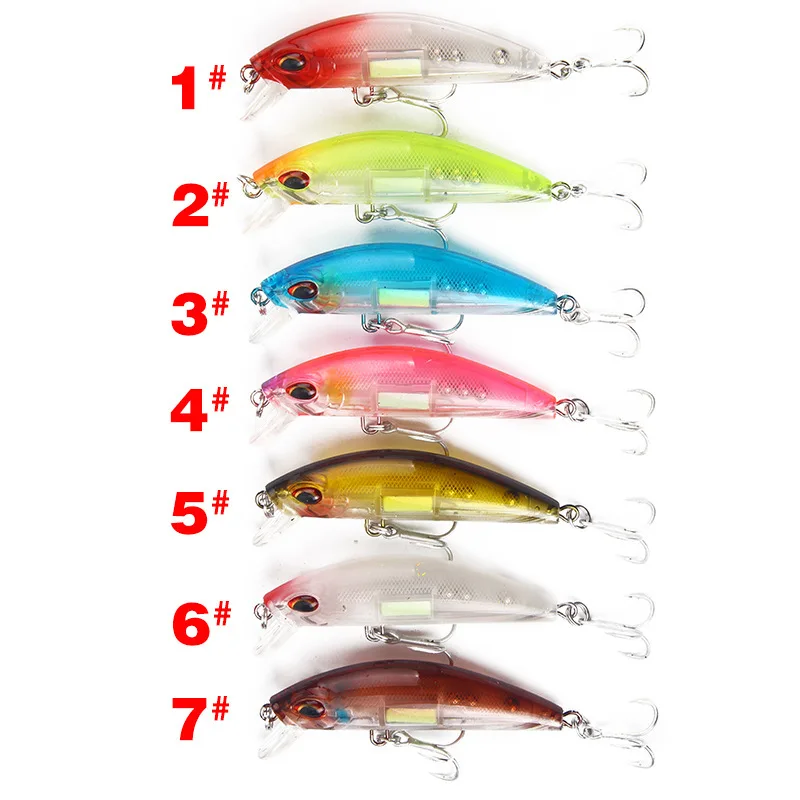 7Pcs/lot 11.4g 70mm Colorful Stripe Minnow Wobblers Fishing Bait Lures With 2 Hooks For Sea Hard Baits Fishing Tackle Crank Lure
7Pcs/lot 11.4g 70mm Colorful Stripe Minnow Wobblers Fishing Bait Lures With 2 Hooks For Sea Hard Baits Fishing Tackle Crank Lure