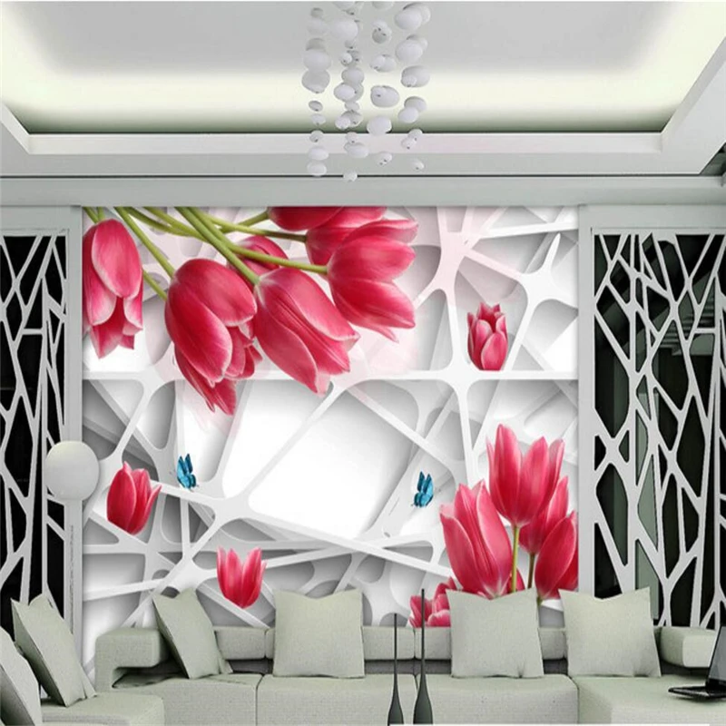 beibehang papel de parede,3D Stereo Romantic Tulip TV Wall Background Wallpaper Mural Living Room Sofa Bedroom Custom Size
beibehang papel de parede,3D Stereo Romantic Tulip TV Wall Background Wallpaper Mural Living Room Sofa Bedroom Custom Size