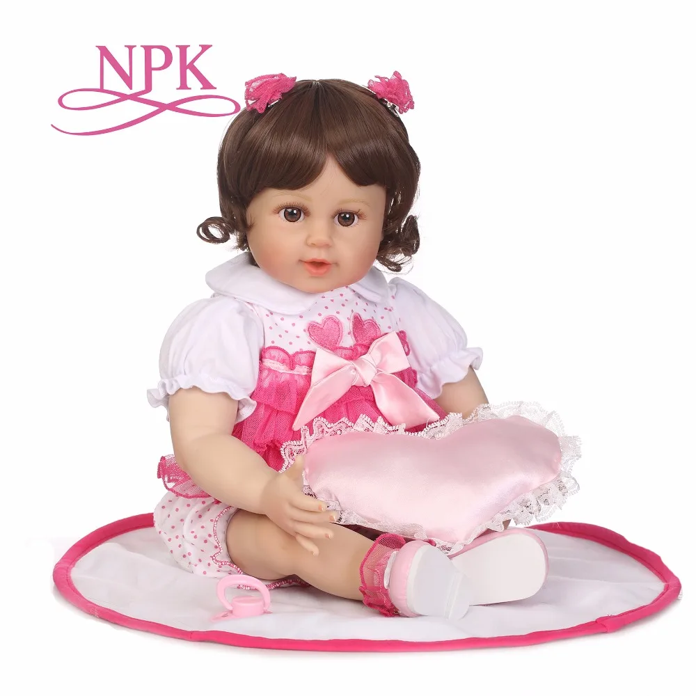 Кукла реборн NPK силиконовая виниловая детский игровой домик игрушка подарок bebe