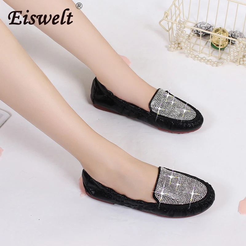 EISWELT Casual Women Shoes Spring Autumn Fashion Sequin Women Solid Shoes Loafers Females Flats Lady Fold-able Women Flats
EISWELT Casual Women Shoes Spring Autumn Fashion Sequin Women Solid Shoes Loafers Females Flats Lady Fold-able Women Flats