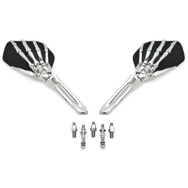 Free Shipping Black/BlackChrome Skeleton Hand Motorcycle Mirrors For Kawasaki ZX6R 6RR 636 2005-2008
Free Shipping Black/BlackChrome Skeleton Hand Motorcycle Mirrors For Kawasaki ZX6R 6RR 636 2005-2008