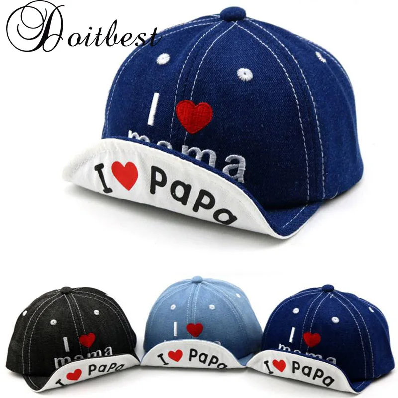 2018 Spring Child Love letter cowboy Baseball Cap I love papa Summer kids Sun Hat Boys Girls snapback Caps age for 1-4 years old
2018 Spring Child Love letter cowboy Baseball Cap I love papa Summer kids Sun Hat Boys Girls snapback Caps age for 1-4 years old