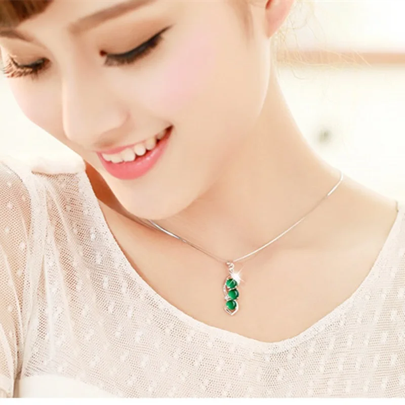 OMHXZJ Wholesale European Fashion Woman Girl Party Gift Bean Chalcedony Zircon 925 Sterling Silver Necklace Pendant Charm CA45
OMHXZJ Wholesale European Fashion Woman Girl Party Gift Bean Chalcedony Zircon 925 Sterling Silver Necklace Pendant Charm CA45