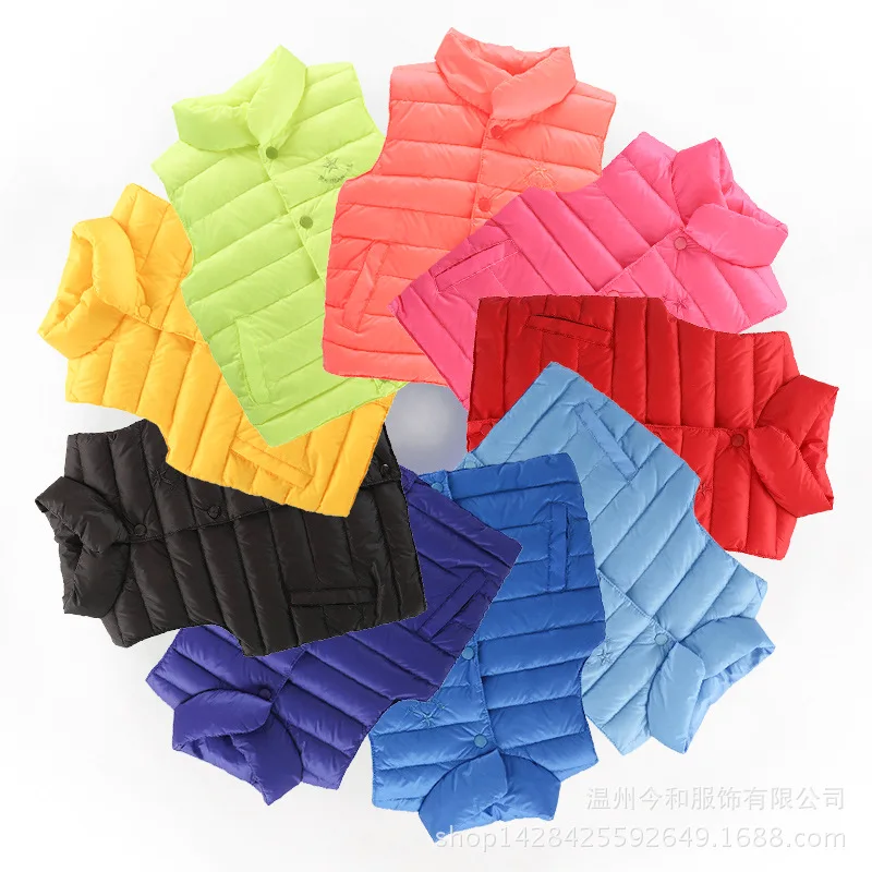 Korean winter Kids Waistcoats baby boys girls jacket down vest down coat Candy-colored Outwear 2- 10 Year
Korean winter Kids Waistcoats baby boys girls jacket down vest down coat Candy-colored Outwear 2- 10 Year