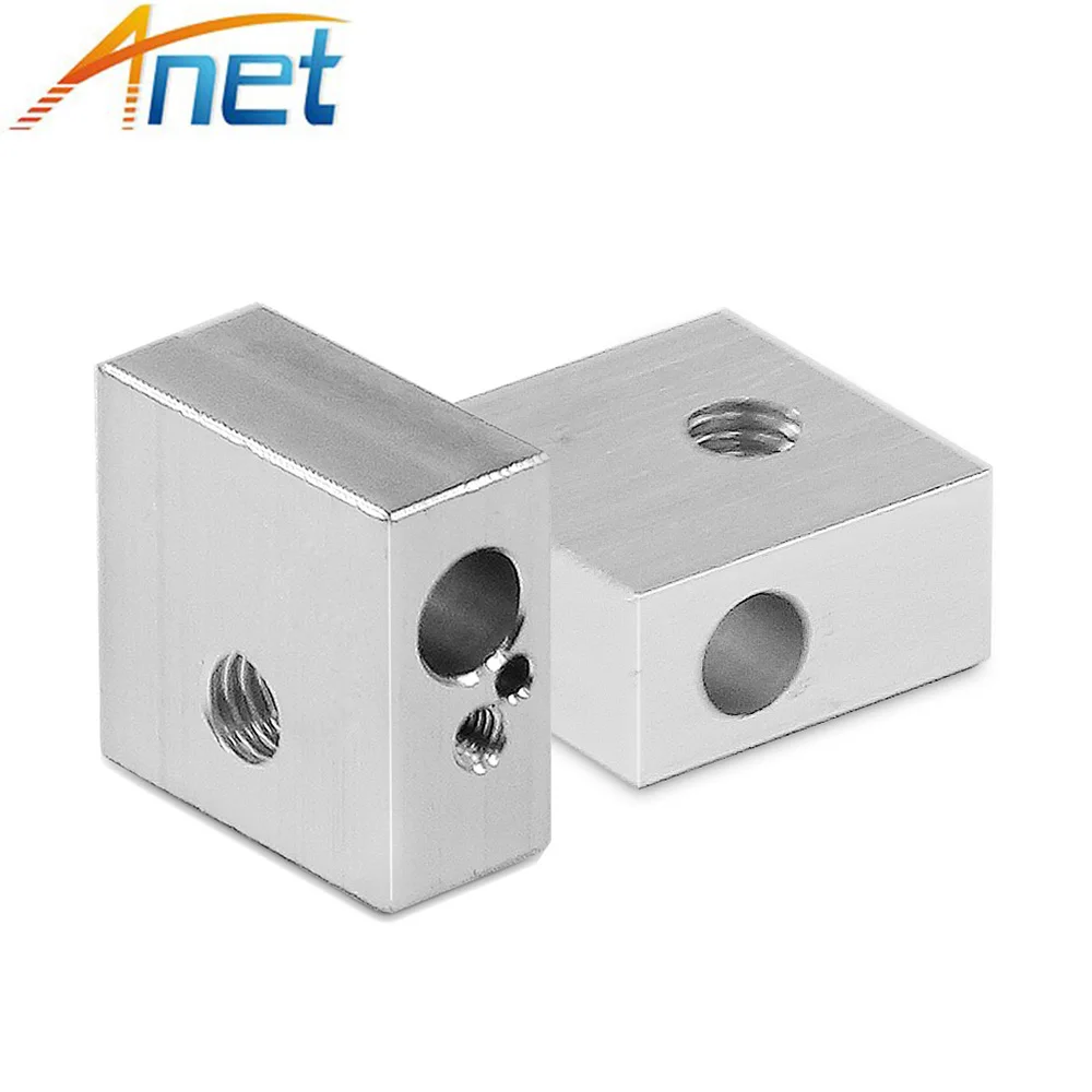 10PCS/lot Aluminum Heater Block M6 3D Printer Part Specialized for MK7 MK8 Makerbot Extruder For Anet A6 And A8
10PCS/lot Aluminum Heater Block M6 3D Printer Part Specialized for MK7 MK8 Makerbot Extruder For Anet A6 And A8