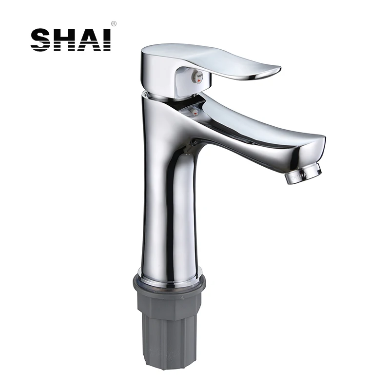 SHAI Lead-Free Basin Faucets Solid Brass Construction Bathroom Water Mixer Cold & Hot Water Tap Contemporary Style Single Handle
SHAI Lead-Free Basin Faucets Solid Brass Construction Bathroom Water Mixer Cold & Hot Water Tap Contemporary Style Single Handle
