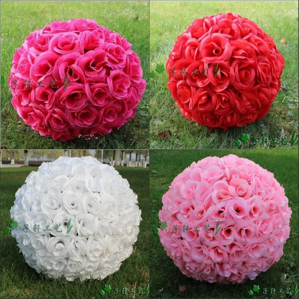 12 Inch Elegant Artificial Silk Rose Flower Kissing Ball 7 Colors For Wedding Christmas Ornaments Party Decoration Supplies
12 Inch Elegant Artificial Silk Rose Flower Kissing Ball 7 Colors For Wedding Christmas Ornaments Party Decoration Supplies