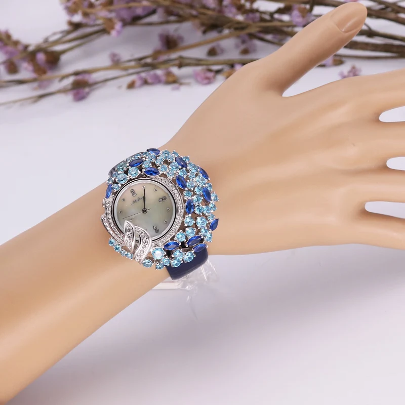 Women's Watch Hours Japan Quartz Fashion Hollow Dress Bracelet Real Leather Luxury Rhinestones Crystal Girl Gift Melissa Box
Women's Watch Hours Japan Quartz Fashion Hollow Dress Bracelet Real Leather Luxury Rhinestones Crystal Girl Gift Melissa Box