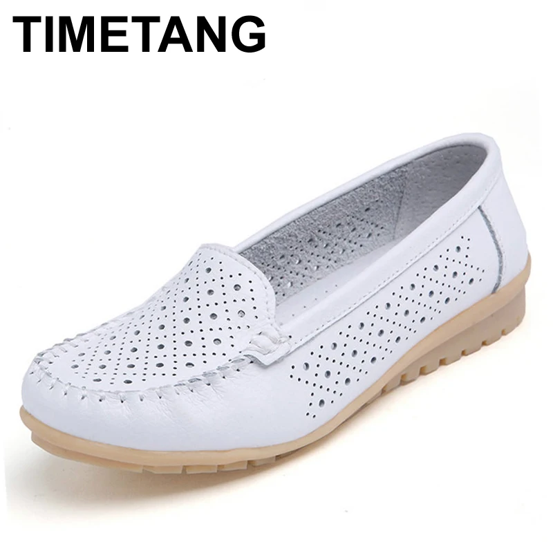 TIMETANG Spring women flats shoes women genuine leather shoes woman cutout loafers slip on ballet flats ballerines flats
TIMETANG Spring women flats shoes women genuine leather shoes woman cutout loafers slip on ballet flats ballerines flats
