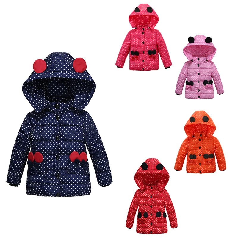 Girls Jackets & Coats New Fashion Polka Dot Hooded Thick Warm Parka Down Kids Clothes Cotton Children's Outwear Clothing
Girls Jackets & Coats New Fashion Polka Dot Hooded Thick Warm Parka Down Kids Clothes Cotton Children's Outwear Clothing