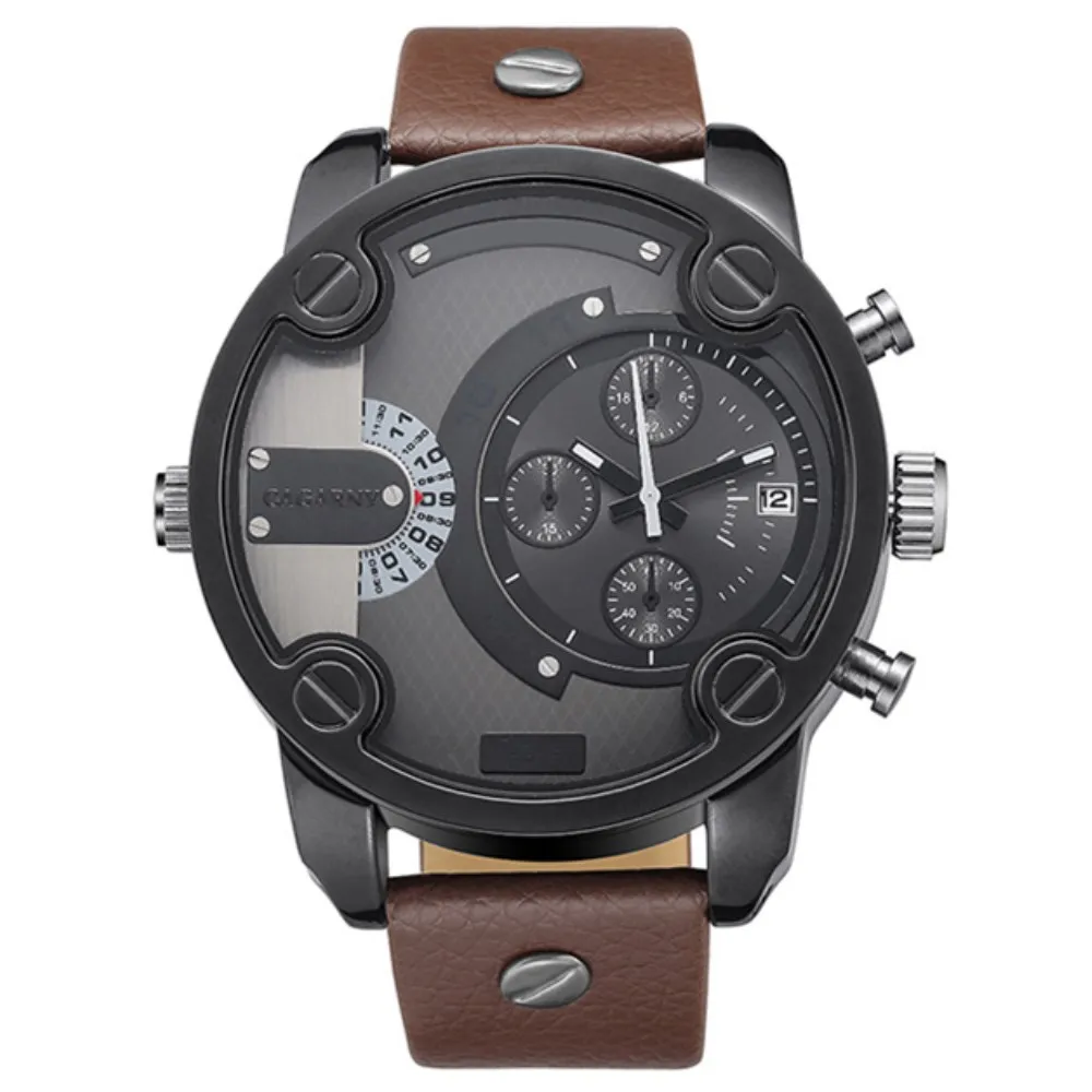 Cagarny Luxury Men Watches Quartz Watch Men Fashion Wristwatches Leather Watchband Date Display Military waterproof clock Watch
Cagarny Luxury Men Watches Quartz Watch Men Fashion Wristwatches Leather Watchband Date Display Military waterproof clock Watch