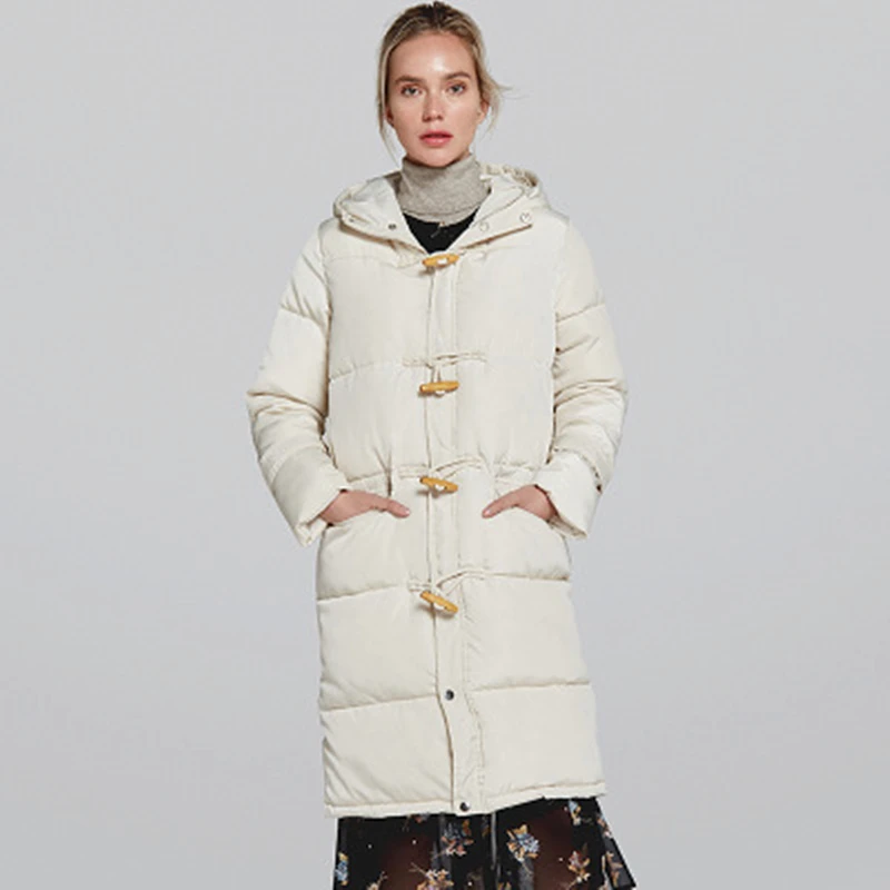 2019 Winter Women's New Style Simple Hooded Long Section Cotton Padded Solid Color Cotton Warm Bread Fashion
2019 Winter Women's New Style Simple Hooded Long Section Cotton Padded Solid Color Cotton Warm Bread Fashion